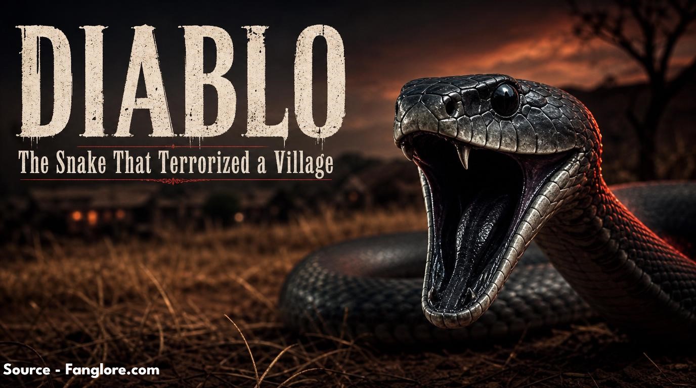a ferocious black mamba snake with open mouth